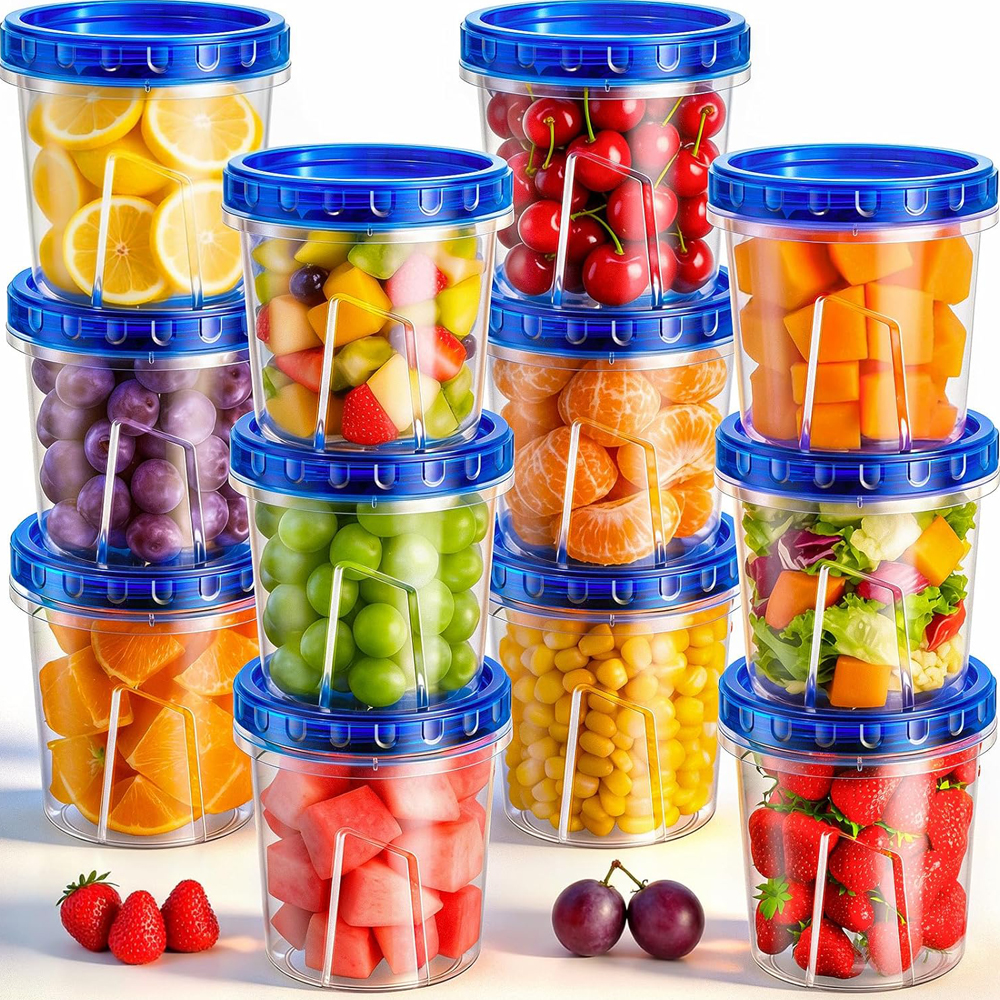 Meal Prep Freezer - Freezer Storage Containers Airtight Plastic Food
