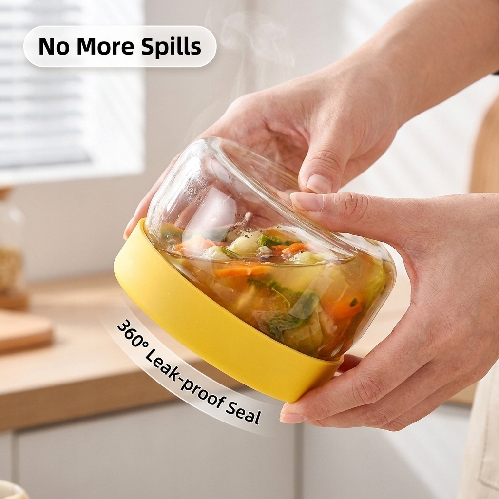 Yellow Glass Food Storage Cont - Meal Prep Glass Containers Oven Safe recensie en prijs