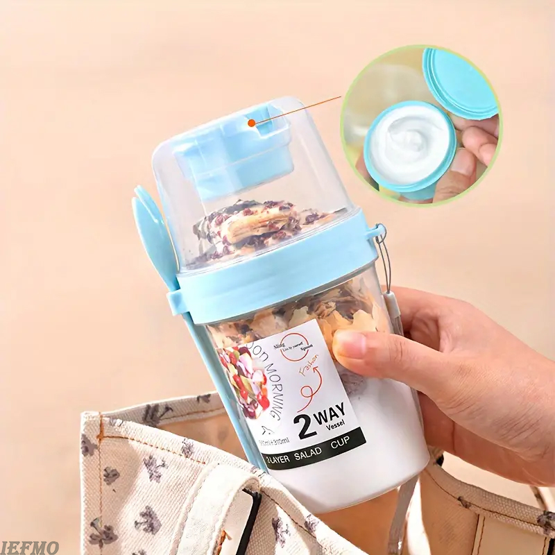 On-the-Go Salad Bowl Set with  - Meal Prep Yogurt Cups recensie en prijs