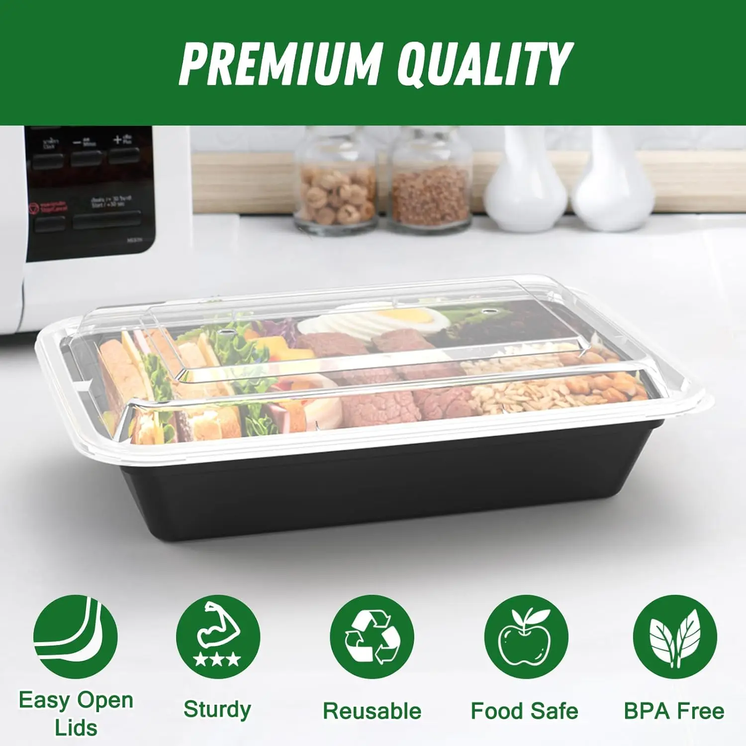 50 Pack (100-Piece) 32 oz Meal - Meal Prep Freezer recensie en prijs