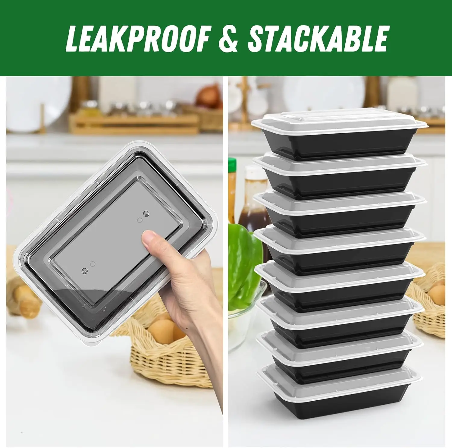 50 Pack (100-Piece) 32 oz Meal - Meal Prep Freezer recensie en prijs