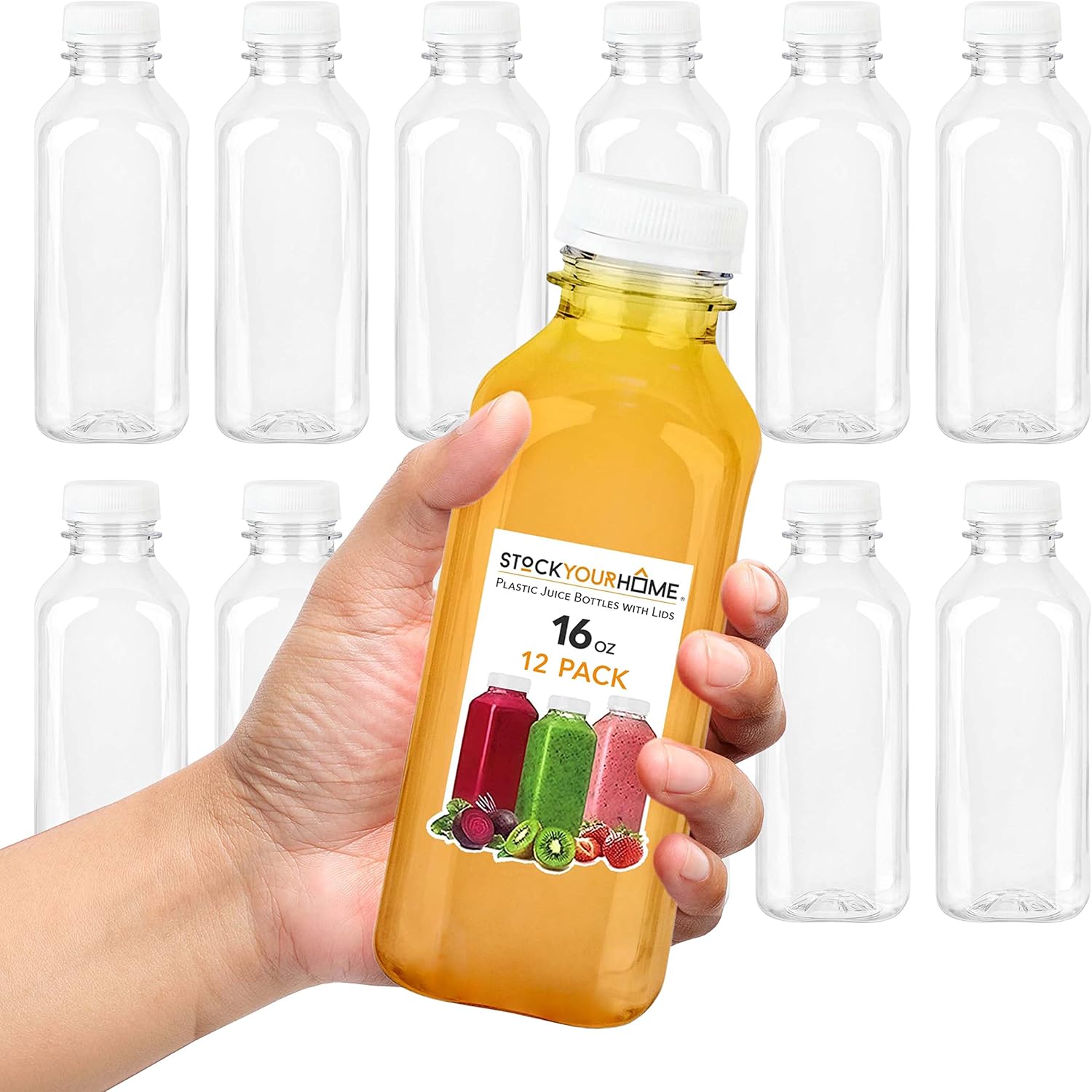 16 oz Clear Plastic Juice Bott - Meal Prep Juice recensie en prijs