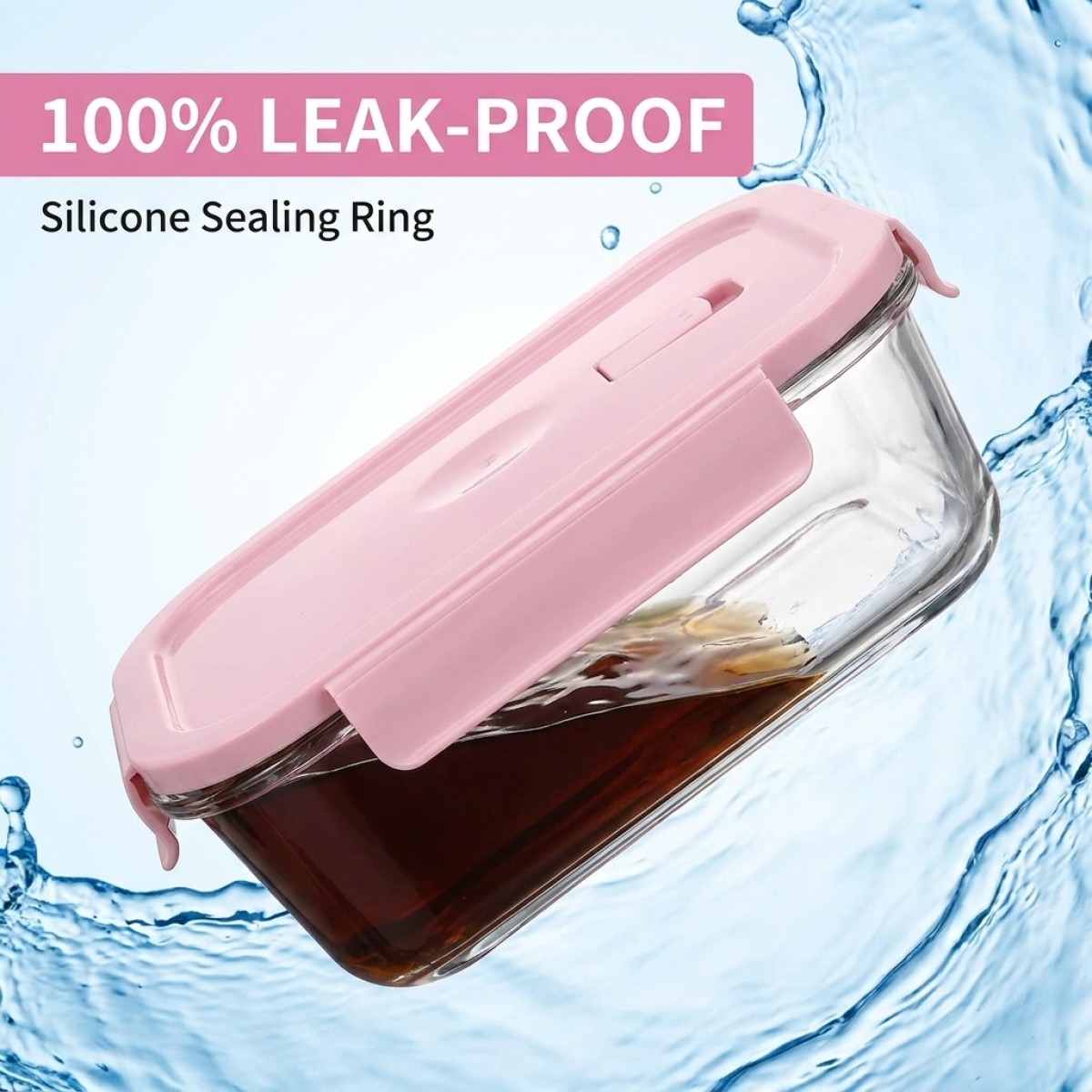 Cute Pink Glass Meal Prep Cont - Meal Prep Glass Containers Oven Safe recensie en prijs