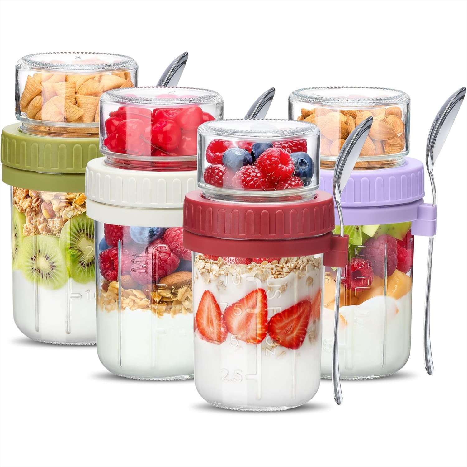 Overnight Oats Containers with - Meal Prep Yogurt Cups recensie en prijs