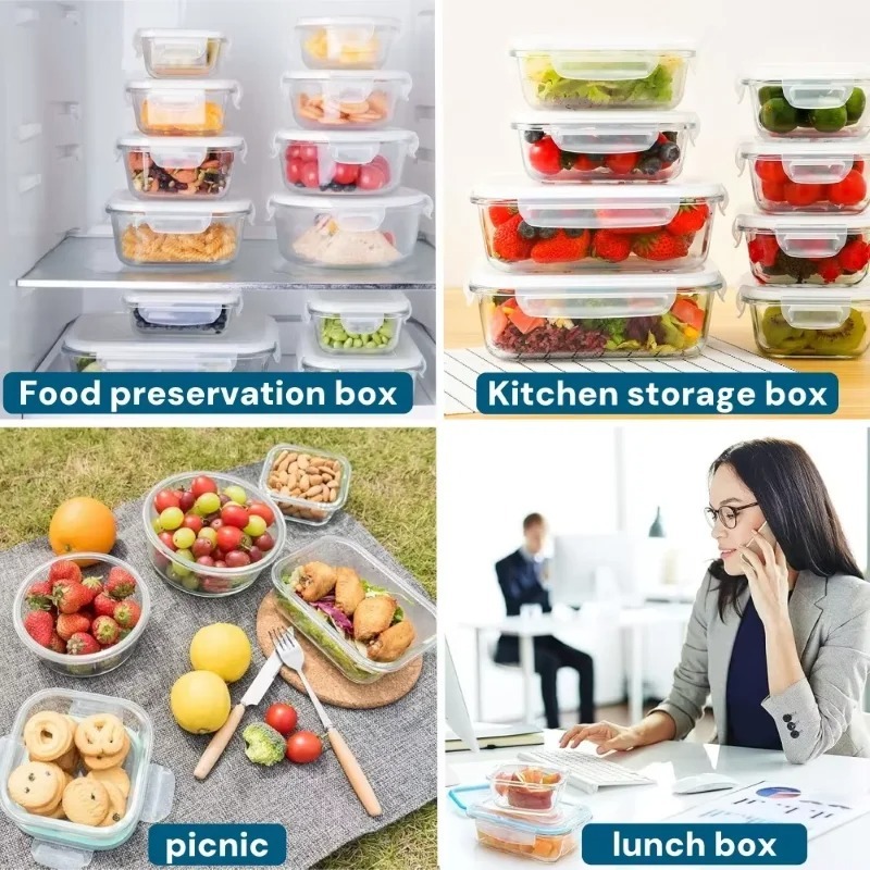Glass lunch box food storage c - Meal Prep Glass Containers Oven Safe recensie en prijs