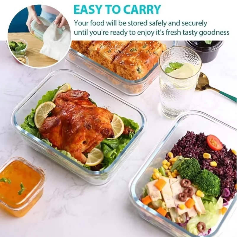 Glass lunch box food storage c - Meal Prep Glass Containers Oven Safe recensie en prijs