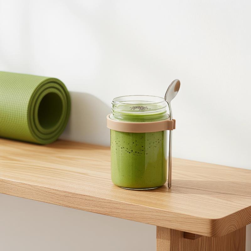 400ML Overnight Oats Glass Cup - Meal Prep Yogurt Cups recensie en prijs
