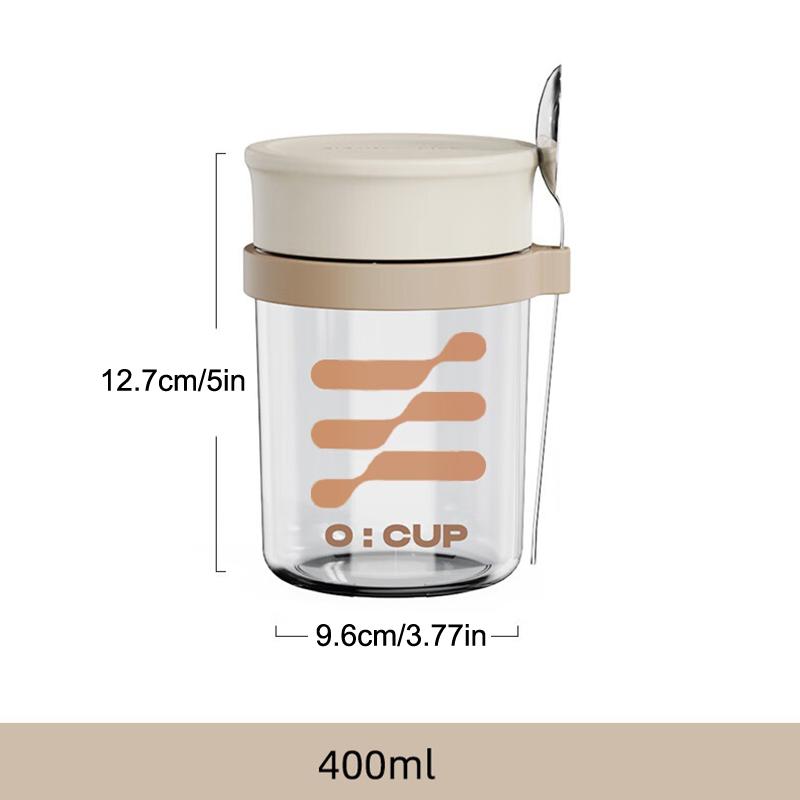 400ML Overnight Oats Glass Cup - Meal Prep Yogurt Cups recensie en prijs
