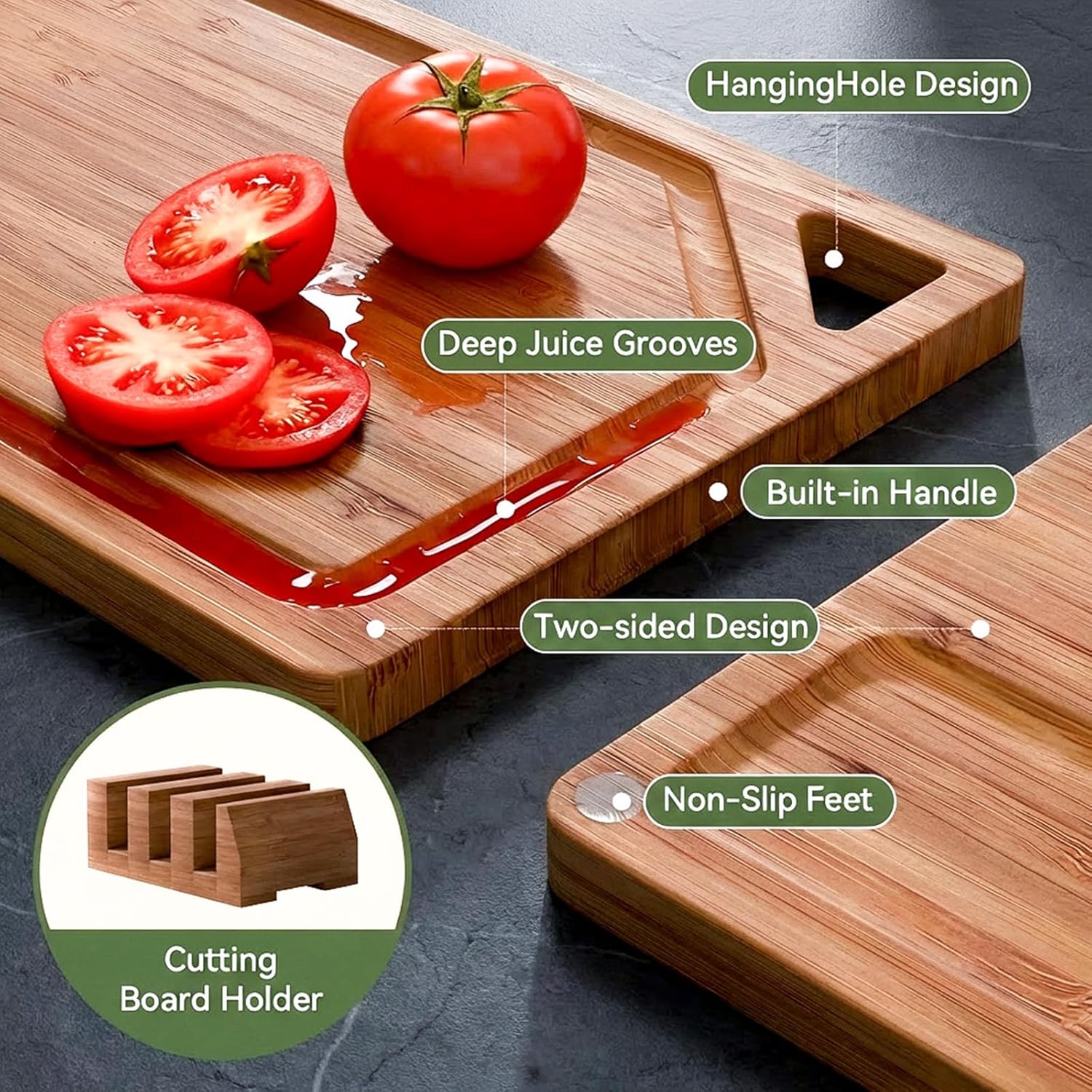 Bamboo Cutting Boards For Kitc - Meal Prep Juice recensie en prijs
