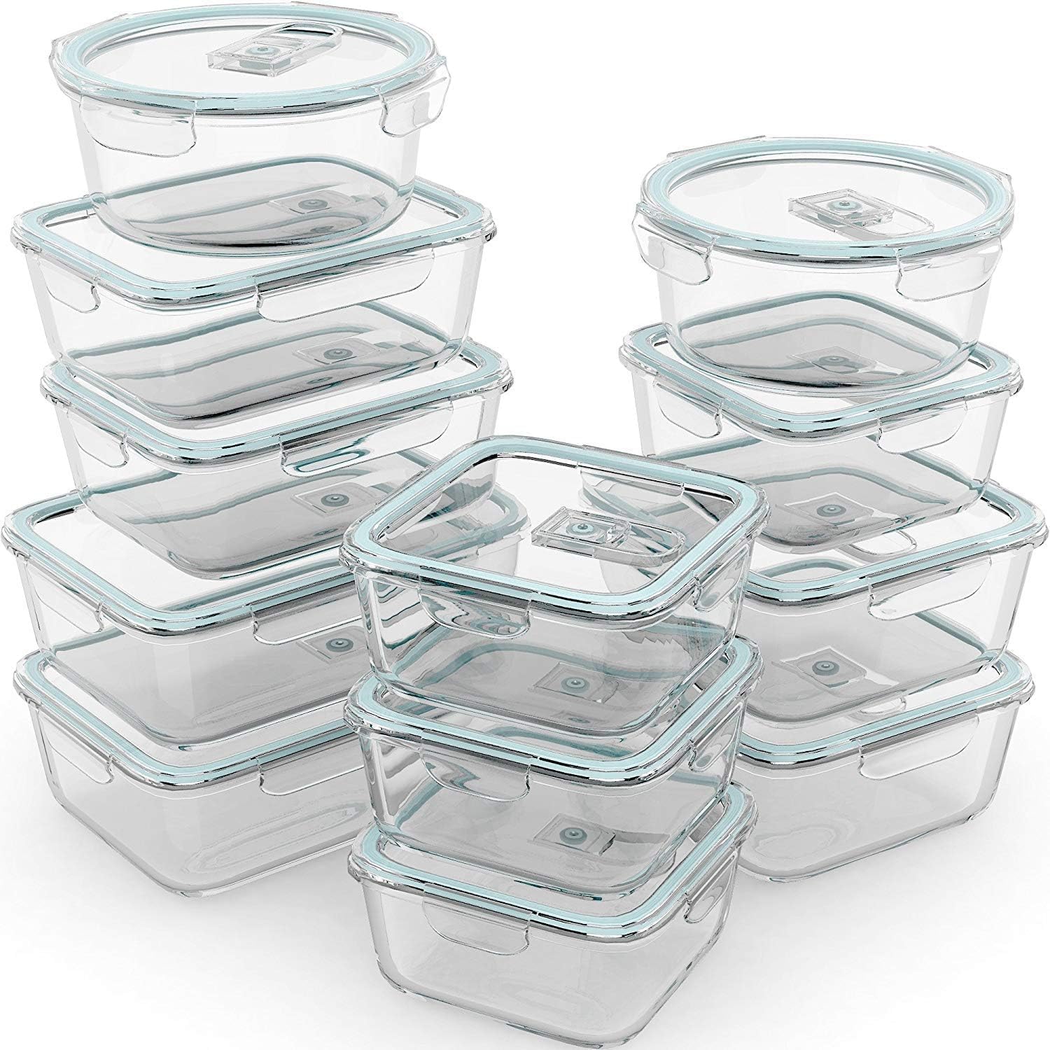 24 Pc Airtight Glass Food Stor - Meal Prep Freezer recensie en prijs
