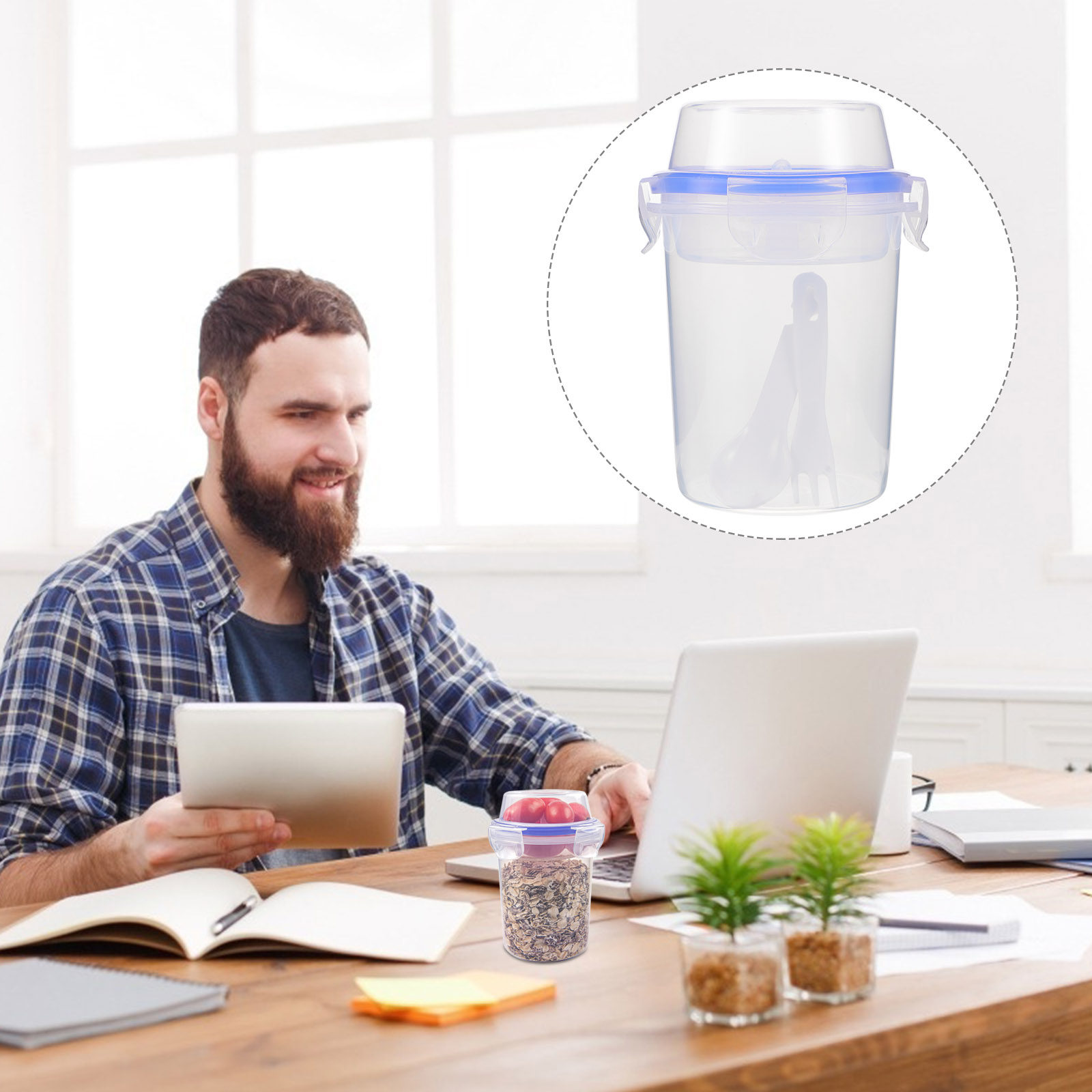 2Pcs Storage Containers Sealed - Meal Prep Yogurt Cups recensie en prijs
