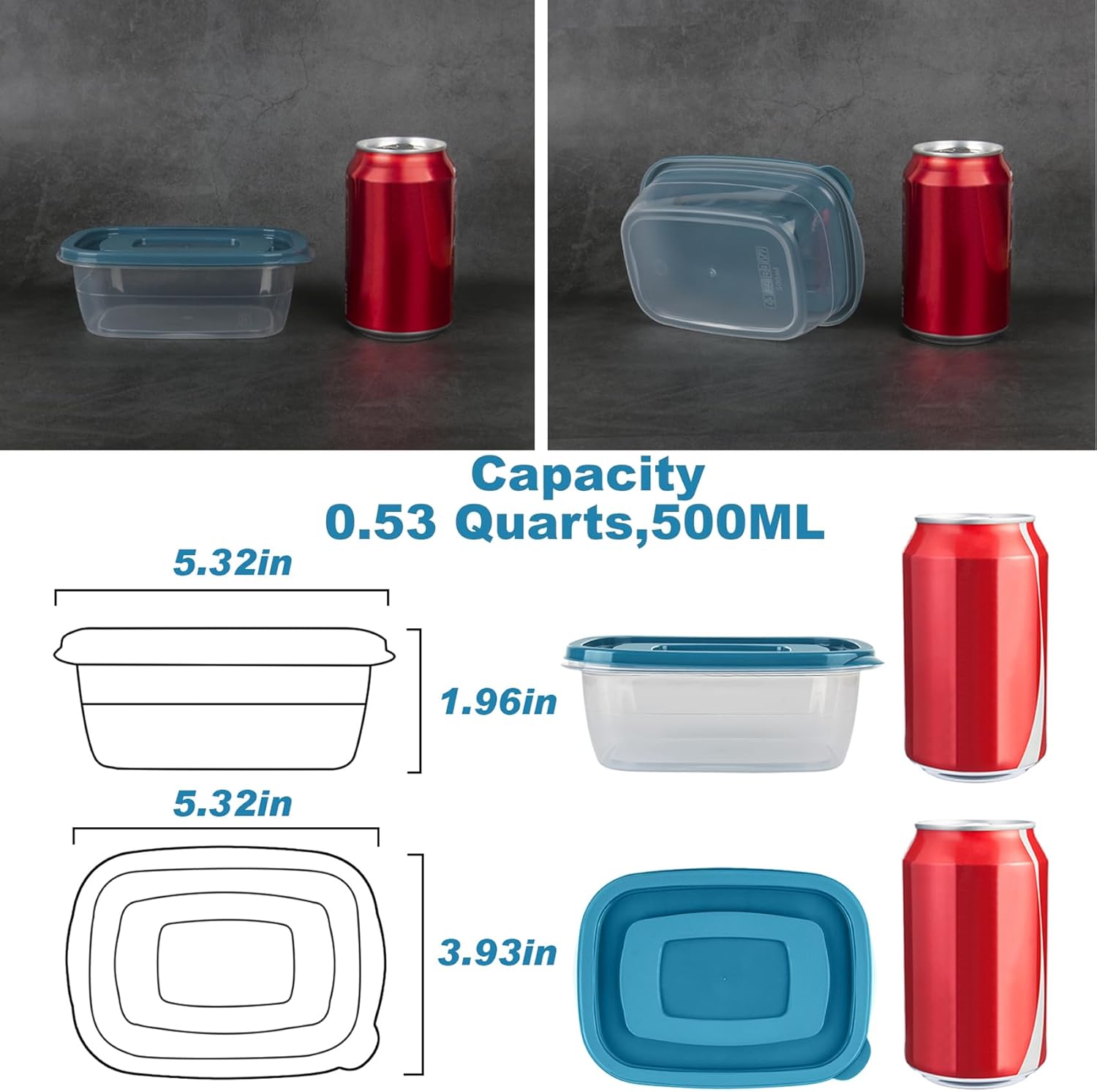 5-Pack BPA-Free Meal Prep Cont - Meal Prep Freezer recensie en prijs