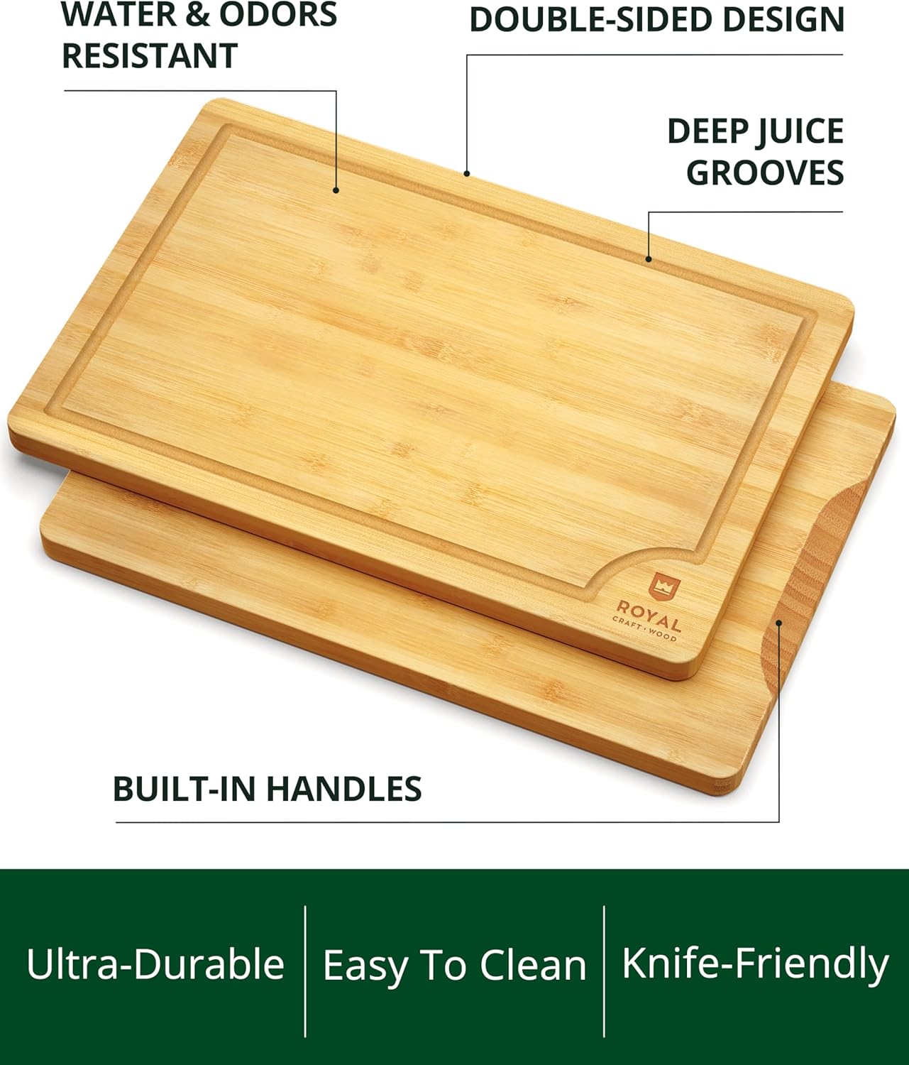 Bamboo Cutting Board for Kitch - Meal Prep Juice recensie en prijs