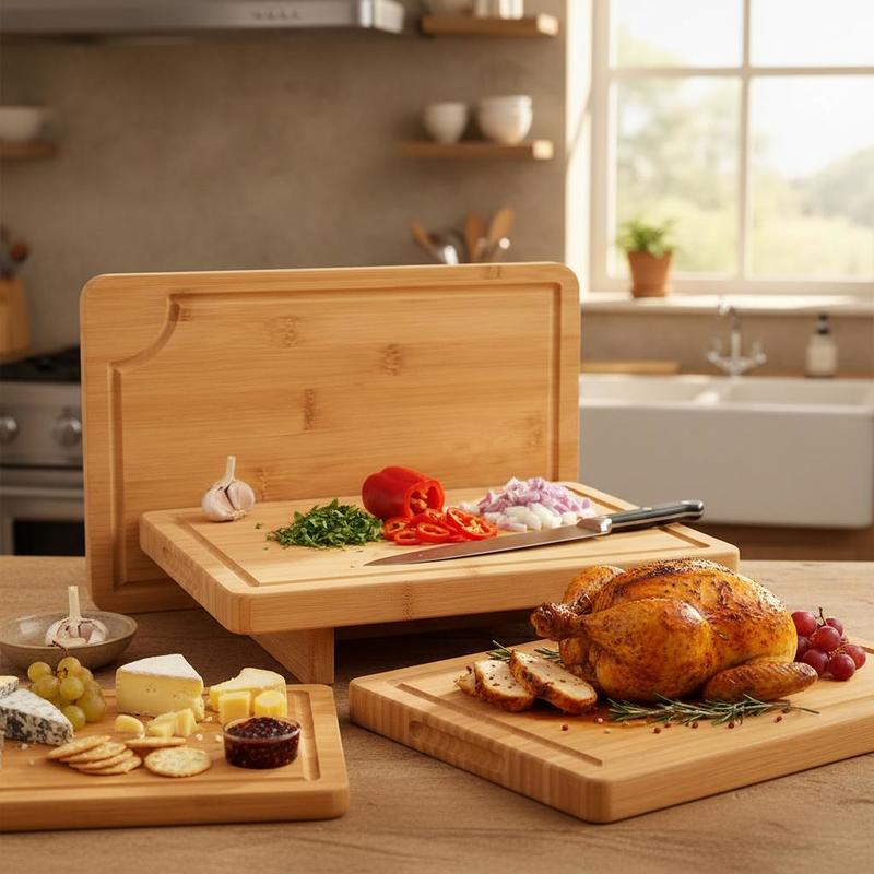 Bamboo Chopping Block Set 3 Pi - Meal Prep Juice recensie en prijs
